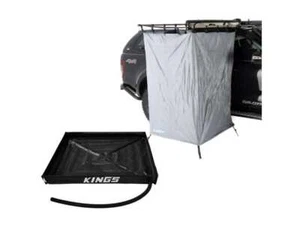 Kings Awning Shower Tent Ensuite waterproof coating+ Shower Tent Base 1.05x1.05m - Picture 1 of 12