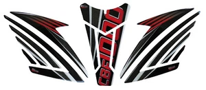 Juego de almohadilla de depósito de moto + almohadilla lateral rojo carbono compatible para Honda CBF 1000 - Imagen 1 de 10
