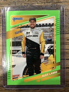 2022 Donruss Racing Alex Labbe Lime Green Parallel #86 - Foto 1 di 2