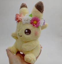 pikachu flower crown plush