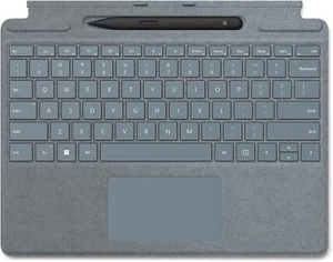 Ice Blue Surface Pro 9,8,X Type Cover Keyboard Signature Alcantara + Slim Pen 2 - Picture 1 of 3