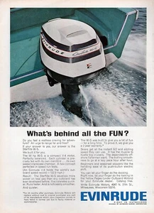 1964 Evinrude Starflite 90-S Outboard Motor Boating Original Color Print Ad - Picture 1 of 1