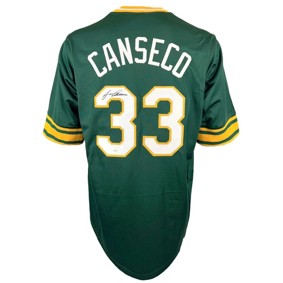 Jose Canseco autographed signed jersey MLB Oakland Athletics JSA COA - Image 1 of 4