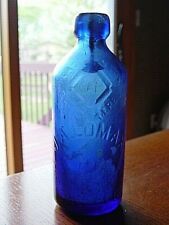 1880's COBALT BLUE Chicago ILLINOIS ILL. IL. Hutch HUTCHINSON soda pop bottle