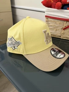 New Era 9Forty LA Dodgers 1988 World Series Yellow/brown A-Frame Adjustable - Picture 1 of 5