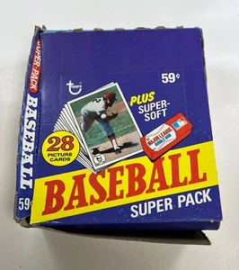 1980 Topps Super Cello Baseball Empty Box MG30 - Picture 1 of 3