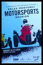 2014 Rolex Monterey Motorsports Reunion Races Poster MASERATI 4CL 100 Anniv NEW