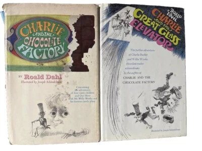 ROALD DAHL Charlie And The Chocolate Factory; Great Glass Elevator 1st/7th Ed DJ - Image 1 of 4