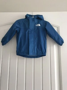 THE NORTH FACE 100% NYLON FULL ZIP HOOD BLUE BEBE RAIN JACKET SIZE 12-18M - Picture 1 of 10