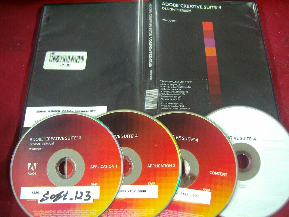 Adobe Creative Suite 4 CS4 Design Premium For Windows Full Retai DVD Version - Image 1 of 1