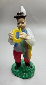 ZELEZNY BROD SKLO BOHEMIAN GLASS MADE IN CZECHOSLOVAKIA MUSICIAN MAN FIGURINE - Picture 1 of 5