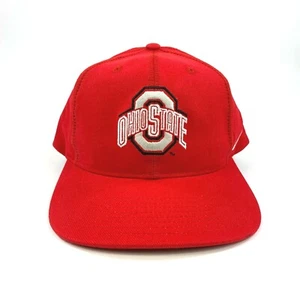 NEW NWT VTG Ohio State Buckeyes Nike Plain Logo Spellout Strapback Hat Cap - Picture 1 of 8