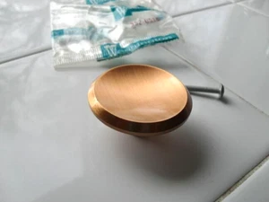 Vintage Nos 2" Satin Copper Drawer Knobs Cabinet Door Pulls Washington Steel - Picture 1 of 4
