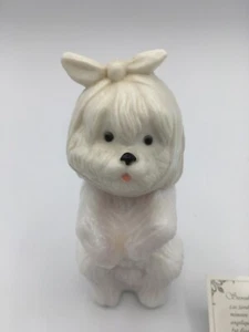 Vintage Avon Sweet Tooth Terrier cane topazio Colonia statuina profumo - Foto 1 di 2