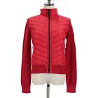 Canada Goose NWT Full Zip HyBridge Knit Jacket Size Small in Solid Red