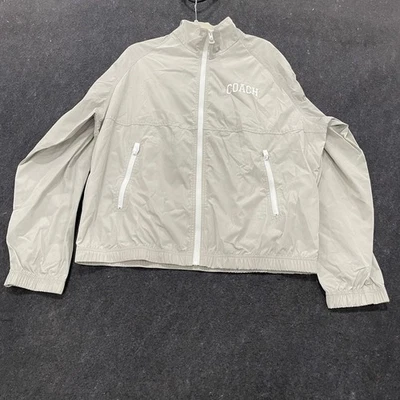 COACH Track Jacket Men's Size L Beige 1011165JAX  - Image 1 of 4