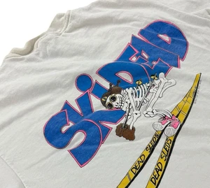 Vtg Grateful Dead T Shirt Ski Dead Breckenridge M White Made In USA Distressed - Picture 1 of 13