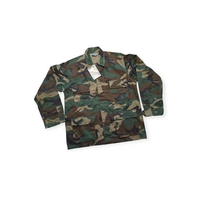 Rothco BDU Tactical Military Uniform Army Fatigue Coat Woodland Camo Size Medium - Image 1 of 4