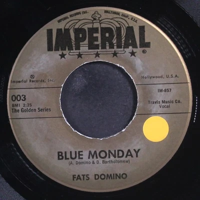 FATS DOMINO: blue monday / i'm in love again IMPERIAL 7" Single 45 RPM - Image 1 of 2