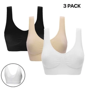 3er Set Damen Comfort BH - Seamless - Bustier BH - Freizeit und Sport BH Bra - Bild 1 von 14