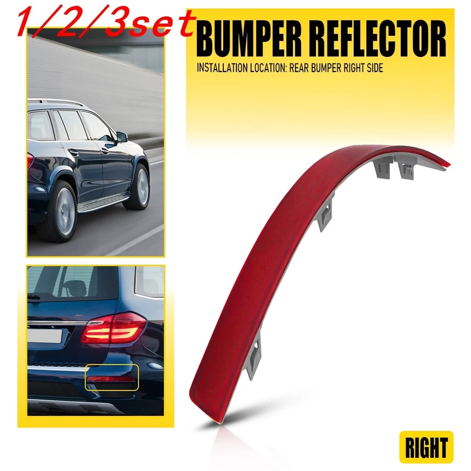 1/2set RearRight Bumper Reflector For Mercedes Benz GL350 GL450 13-16 1668200474 - Image 1 of 1