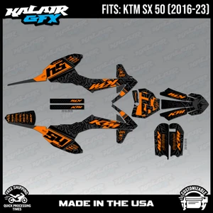 Graphics Kit for KTM 50SX SX50 50 SX (2016-2023) Cyrus Series - Orange shift - Picture 1 of 4