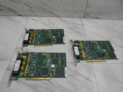 Lot of 3 Intel 04-2933-001 - Dialogic 4 Port PCI Analog Telephone Interface Card - Image 1 of 4