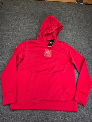 Under Armour Utah Utes Women’s Hoodie Red Fleece Pullover Size Small NWT - Image 1 of 4