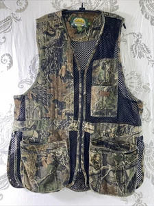 Cabela's Hunting Fishing Vest Mens XL Camo Seclusion Mesh Tactical Game Pouch - Picture 1 of 12