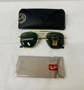 Ray-Ban RB3648-M Marshall II Sunglasses in Polished Gold w/ Green Lens,52-23-145 - Picture 1 of 5