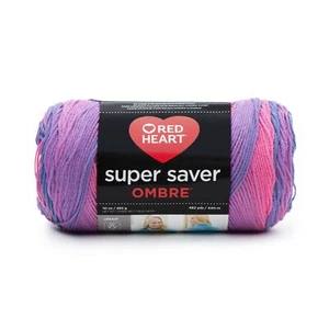 Red Heart Super Saver Ombre Yarn-Sweet Treat - Picture 1 of 1