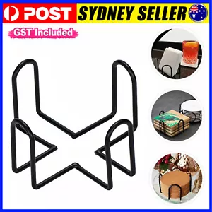 4pcs Coaster Holder Mat Storage Rack Cup Mat Holder Drink Coaster Organizer New - Picture 1 of 10