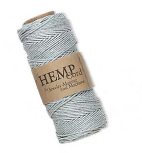 205FT Roll Of Lt Blue Natural Hemp Cord 1MM LIMITED