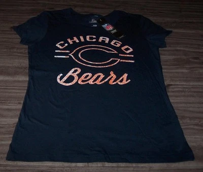 MUJER ADOLESCENTE Juniors CHICAGO BEARS NFL CAMISETA DE FÚTBOL MEDIANA NUEVA con ETIQUETA Foto 1 de 3