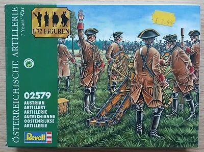 REVELL 1/72 02579 7 YEARS WAR AUSTRIAN ARTILLERY. - Image 1 of 2