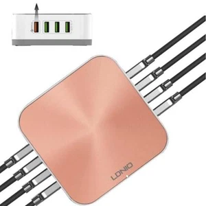 Cargador de escritorio QC3.0 50W 8 USB UE para iPhone X 8Plus OnePlus 5 Xiaomi Mi 6 S8 - Imagen 1 de 5