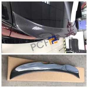 FOR AUDI A6 S6 C7 2012-2018 Real Carbon FiberRear Boot Spoiler Wing Flap Blade - Picture 1 of 6