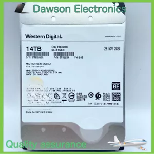 WD WUH721414ALE6L4 SATA 14TB Ultrastar DC HC530 3.5" LFF Enterprise Hard Drive - Picture 1 of 2