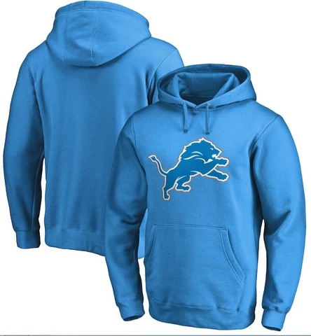 NFL Team Apparel Majestic Detroit Lions Hooded Sweatshirt New Mens Sizes Cover