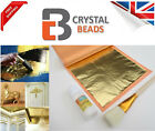 Large Gold Leaf Kit, 25 sheets Glue & High Quality Brush 14cm x 14cm