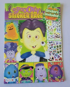 Libri Adesivi per Bambini Spoooky Sticker Face Activity Book - Lotto di 24 Nuovi - Foto 1 di 3