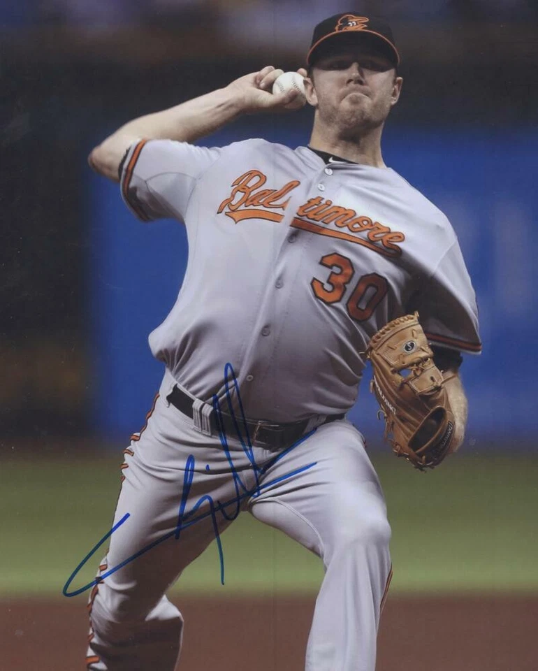 CHRIS TILLMAN BALTIMORE ORIOLES  SIGNED AUTOGRAPHED 8X10 PHOTO W/ COA - Image 1 of 1