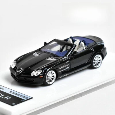 MJ 1:64 Black Mercedes-Benz SLR Two-Door Convertible Sports Car Resin Model Car - Image 1 of 3