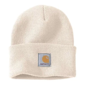 CARHARTT Beanie. Winter White Watch Hat. Unisex. Rib Knit. 100% GENUINE: M045590 - Picture 1 of 1