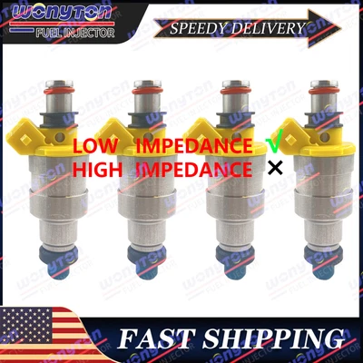 4x Fuel Injectors 23250-16060 For 1988-1989 TOYOTA MR2 1.6L L4 - Image 1 of 4