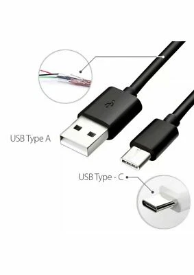 Lote 1000 USB-C Tipo-C 3.1 Conector Sincronización de Datos Cargador Cable de Carga Negro Foto 1 de 4
