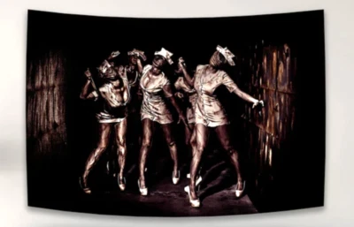 Silent Hill 2 Bubble Head Nurses Tapestry Flag Wall Hanging 2'X3' Banner - Image 1 of 2