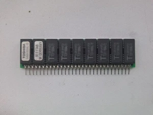 1024kB SIPP Toshiba 70ns THM91000AJ-70 9chip parity vintage memory - Afbeelding 1 van 2