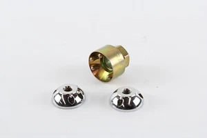 GREAT WHITES LED DRIVING LIGHT ANTI THEFT LOCK NUTS M8 x 1.25mm PAIR WITH KEY - Picture 1 of 6