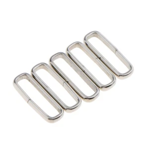 5Pcs Metal Watch Band Retaining Keeper Buckle Ring Loop for 18-22mm Strap Wide - Picture 1 of 16